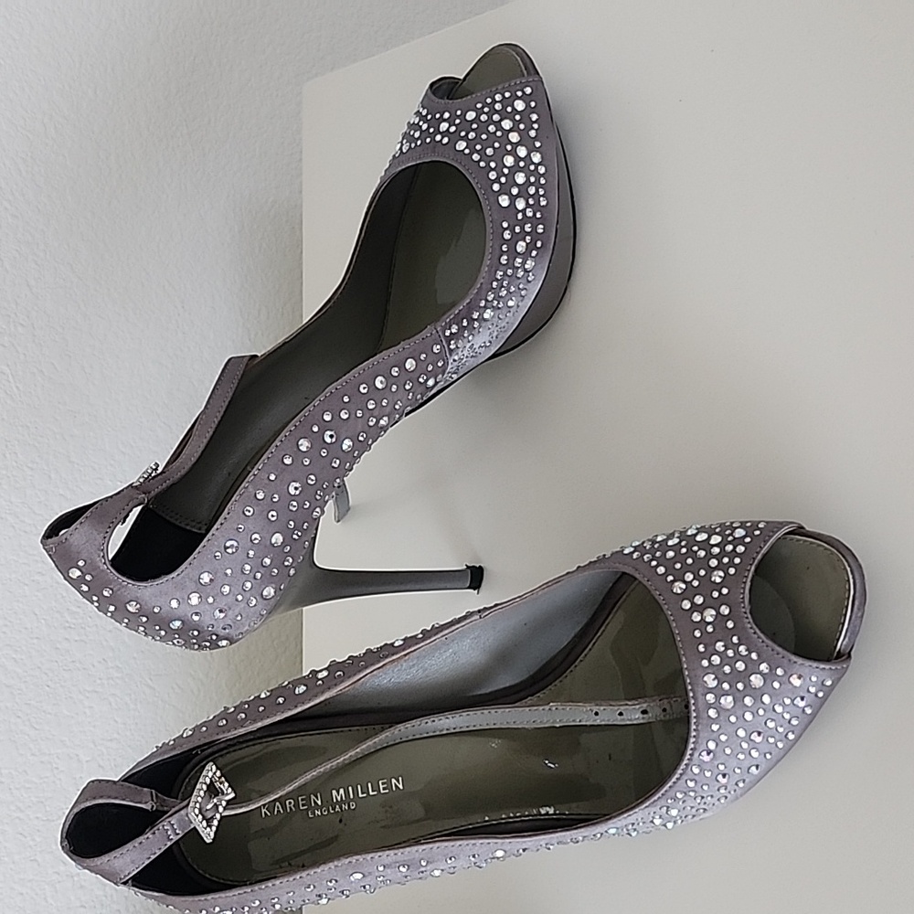 Karen Millen crystal pumps